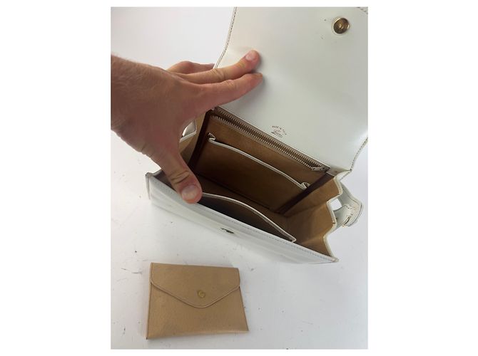 Vintage Gucci Leder Tasche weiß - Ansicht 5