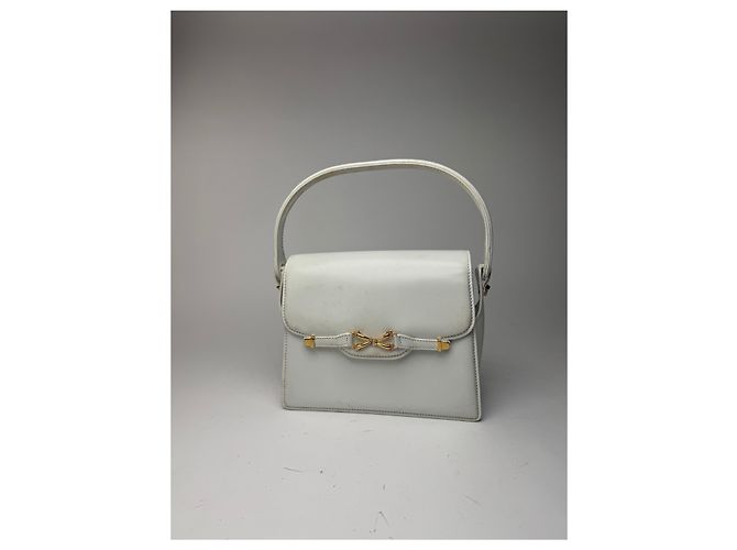 Vintage Gucci Leder Tasche weiß - Ansicht 6