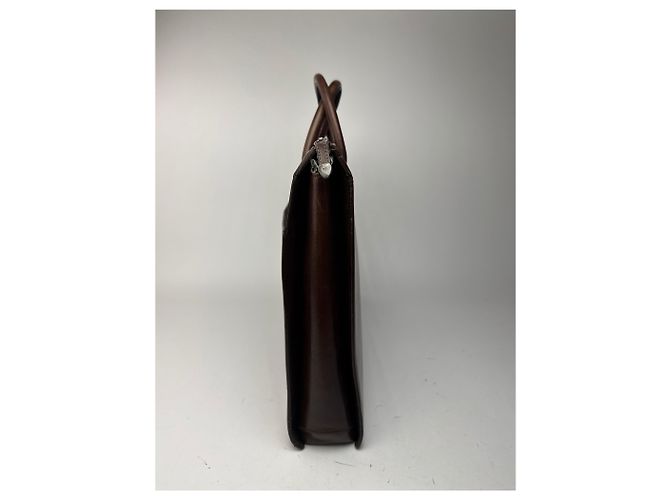 Vintage Issey Miyake Ledertasche braun - Ansicht 10
