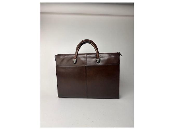 Vintage Issey Miyake Ledertasche braun - Ansicht 8