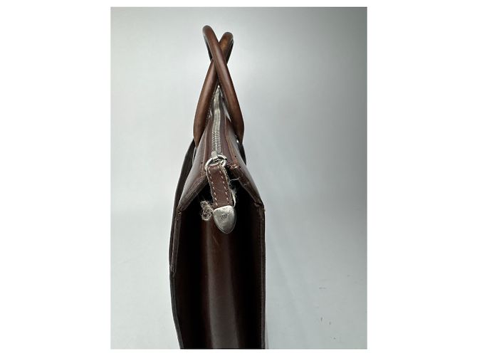 Vintage Issey Miyake Ledertasche braun - Ansicht 9