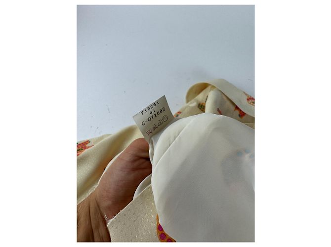 Conjunto de seda vintage Balenciaga beige - vista 10