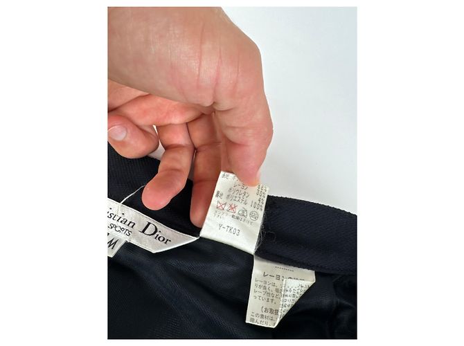 Gonna vintage Dior nera M Nero - vista 14