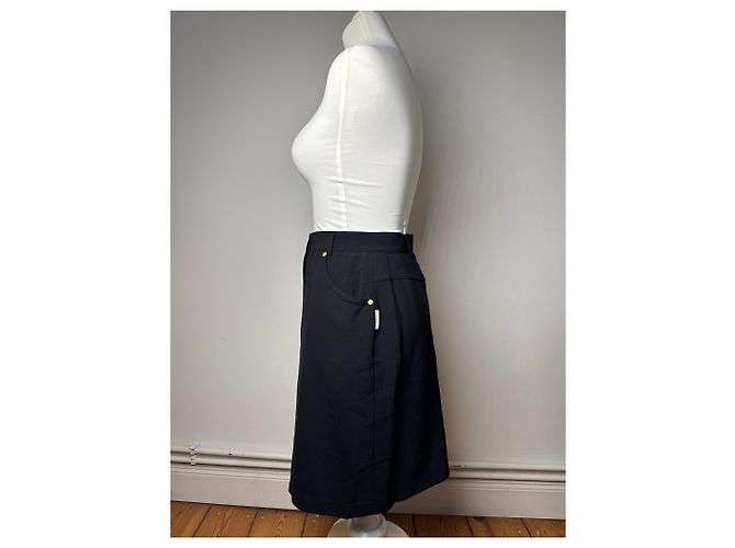 Gonna vintage Dior nera M Nero - vista 2
