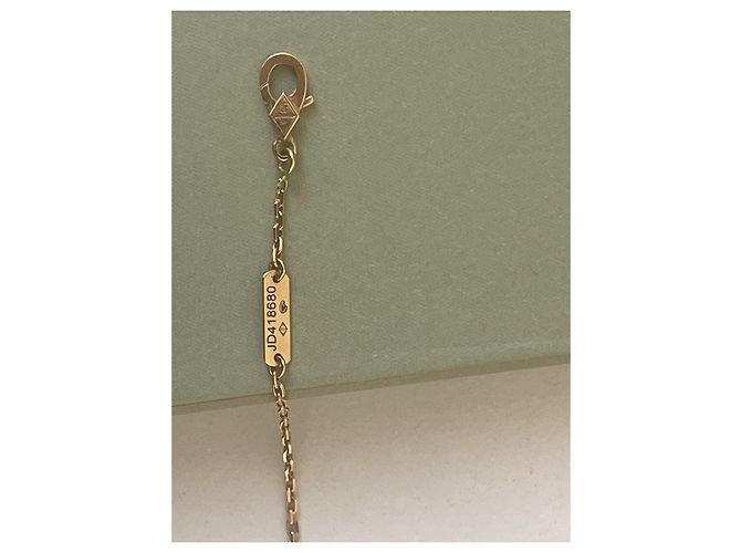 Van Cleef & Arpels Alhambra Halskette Gelbgold weiß - Ansicht 6