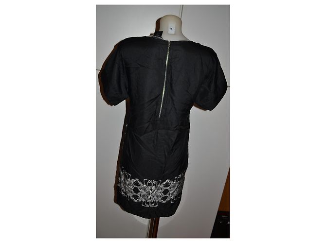 Thomas Wylde Seidenkleid Schwarz Größe S - Ansicht 4