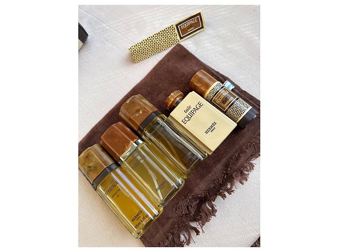 Pochete Hermès de Juta e Couro Bege - vista 11