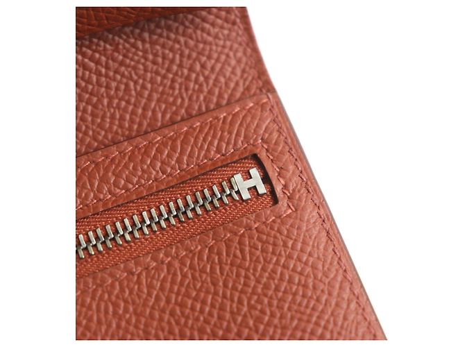 Hermès Cartera de cuero de cocodrilo HERMES Roja - vista 10
