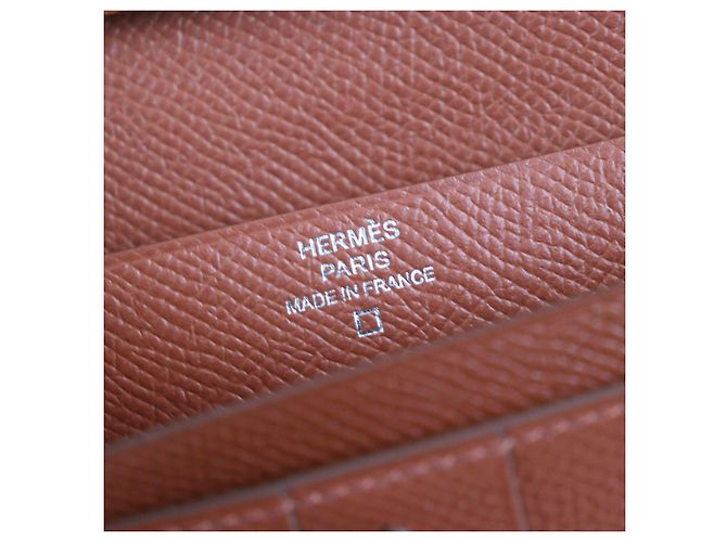 Hermès Cartera de cuero de cocodrilo HERMES Roja - vista 11
