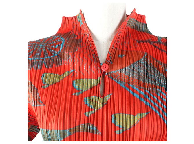 Issey Miyake Animal Pattern Jacket Orange - view 4
