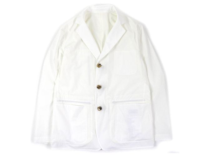 Hermès Chaqueta de estadio reversible HERMES blanca 52 Blanco Blanco roto - vista 2