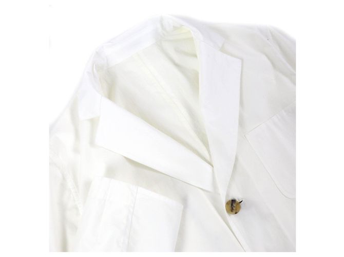 Hermès Chaqueta de estadio reversible HERMES blanca 52 Blanco Blanco roto - vista 6