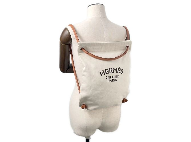Zaino Aline Beige di Hermès - vista 4