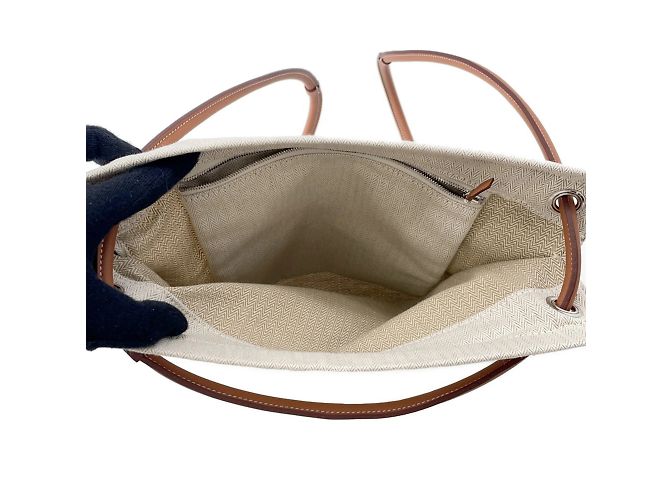 Zaino Aline Beige di Hermès - vista 5