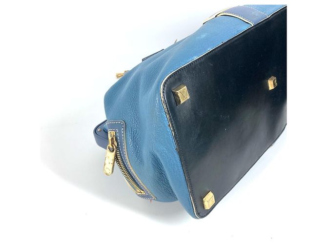 Borsa tote GM Suhali Angenieux di Louis Vuitton Blu - vista 11