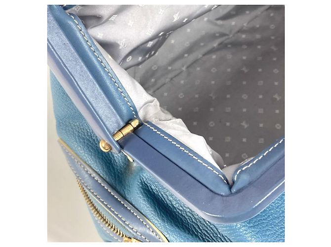 Borsa tote GM Suhali Angenieux di Louis Vuitton Blu - vista 16