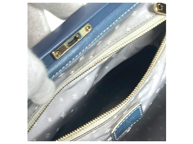Borsa tote GM Suhali Angenieux di Louis Vuitton Blu - vista 17