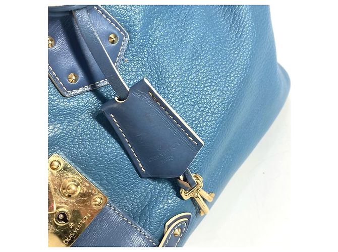 Borsa tote GM Suhali Angenieux di Louis Vuitton Blu - vista 7