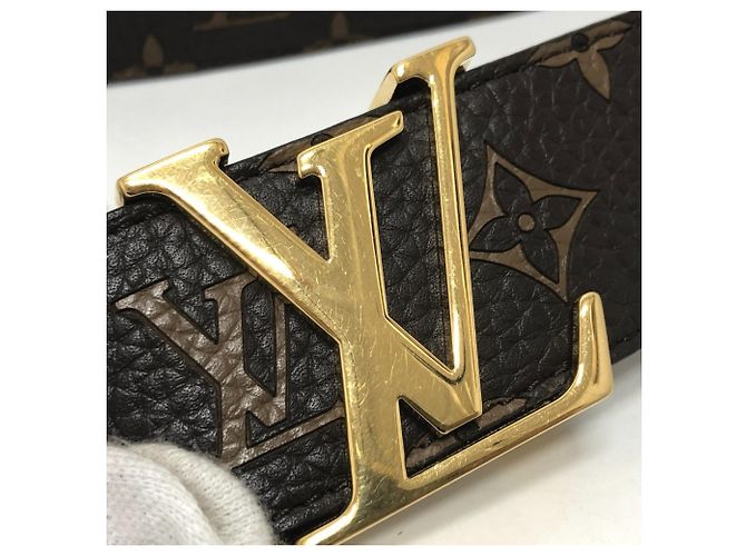 Louis Vuitton Monogram Leder Gürtel Braun - Ansicht 3