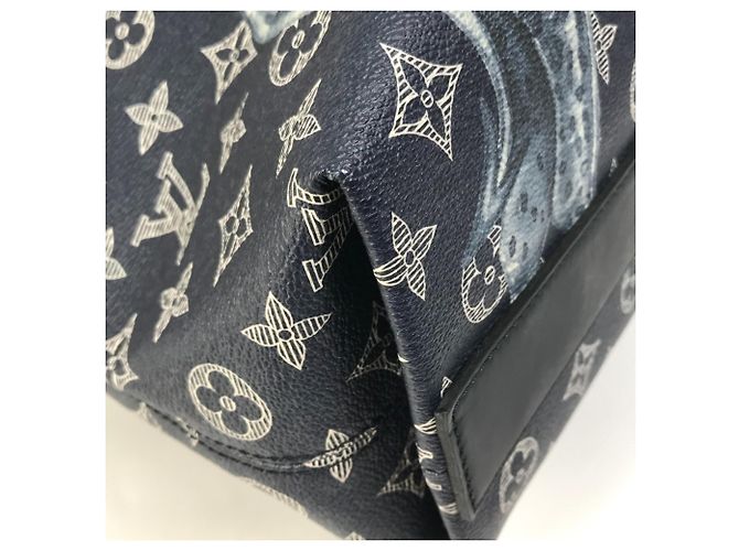 Borsa a Spalla Monogram Savane Louis Vuitton Blu navy - vista 6
