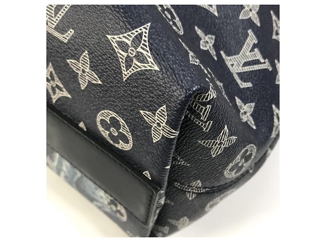 Borsa a Spalla Monogram Savane Louis Vuitton Blu navy - vista 7