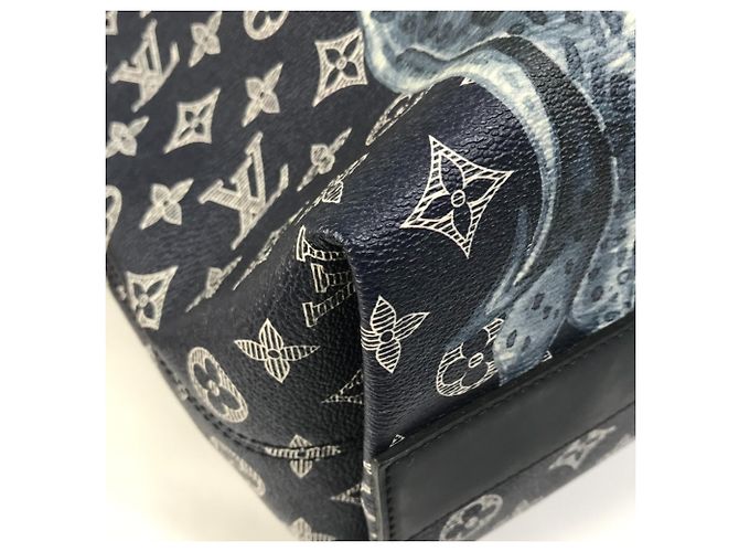 Borsa a Spalla Monogram Savane Louis Vuitton Blu navy - vista 8