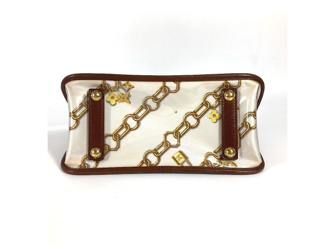 Borsa Hippo Monogram Charm Louis Vuitton Marrone Bianco - vista 5