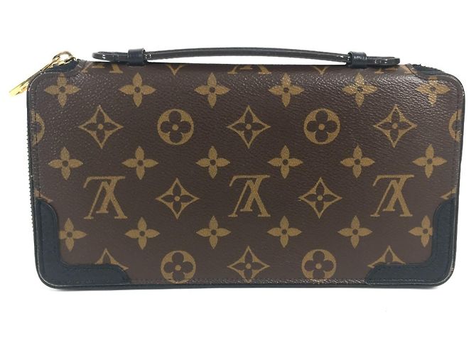 Louis Vuitton Monogram Macassar Daily Organizer Brown Black - view 2