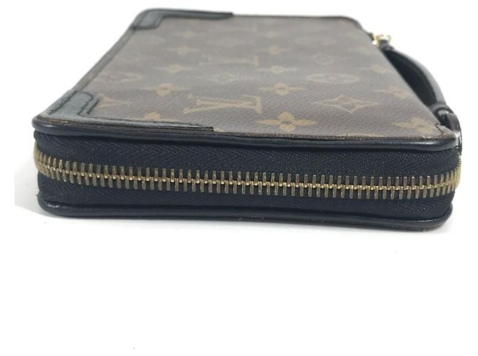 Louis Vuitton Monogram Macassar Daily Organizer Brown Black - view 3