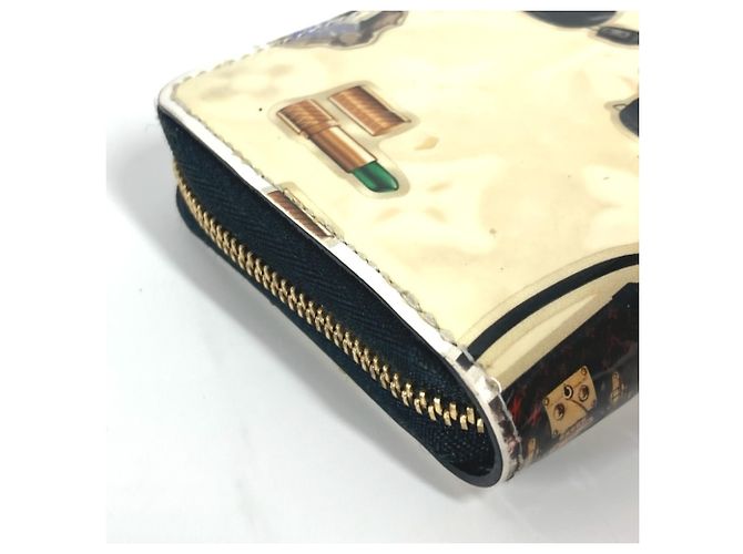 Louis Vuitton M50372 Nicolas Jescure Zipper Coin Purse Black White - view 6