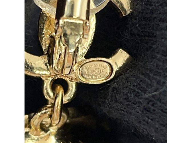 Orecchini a clip Chanel con motivo di strass e conchiglia - vista 9