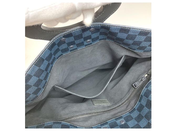 Borsa Tote NS Damier Cobalt Louis Vuitton Blu navy - vista 12