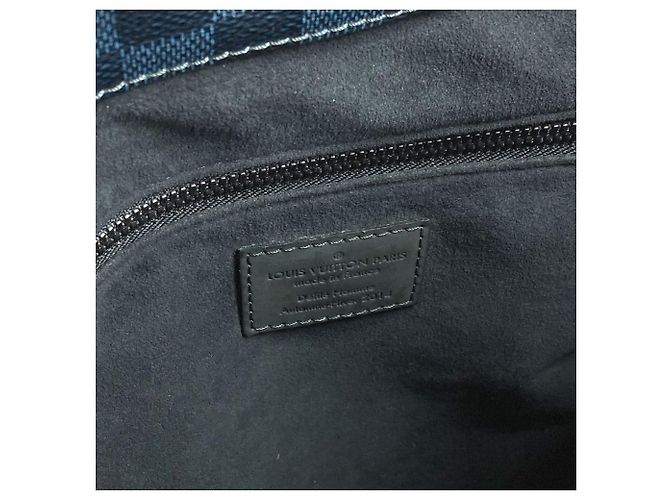 Borsa Tote NS Damier Cobalt Louis Vuitton Blu navy - vista 9