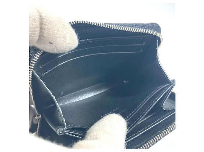 Monedero de cuero Epi Louis Vuitton Negro - vista 12