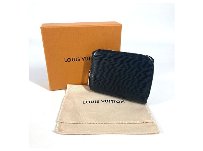Monedero de cuero Epi Louis Vuitton Negro - vista 15
