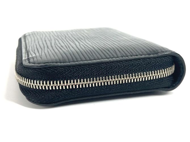 Monedero de cuero Epi Louis Vuitton Negro - vista 3