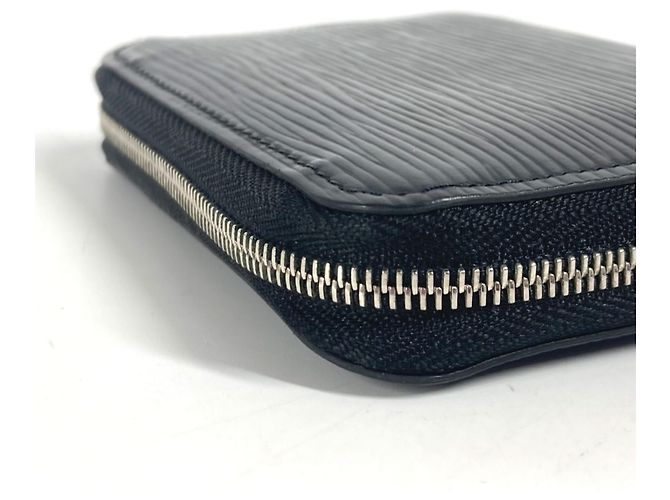 Monedero de cuero Epi Louis Vuitton Negro - vista 7