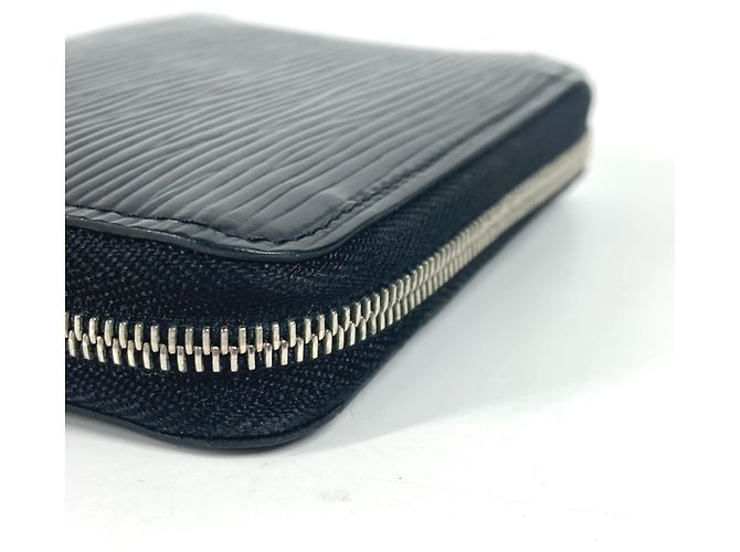Monedero de cuero Epi Louis Vuitton Negro - vista 8