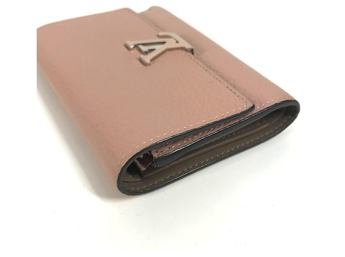 Billetera plegable Taurillon Louis Vuitton Rosa - vista 3