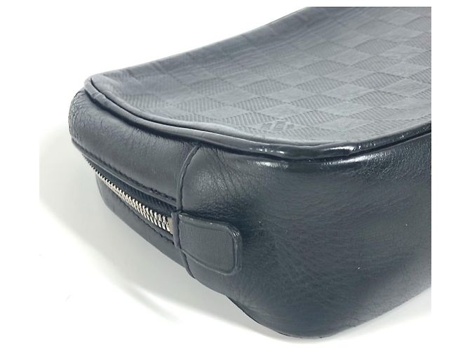 Borsa Clutch Louis Vuitton Damier Infini Nero - vista 8