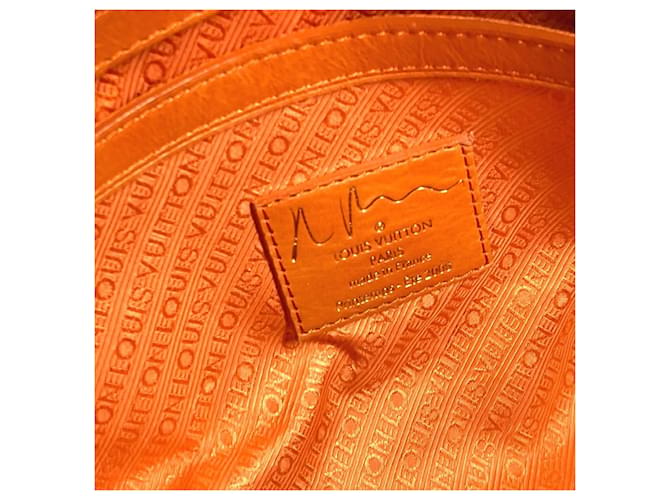 Borsa da weekend PM Monogram Pulp Louis Vuitton Arancione - vista 13