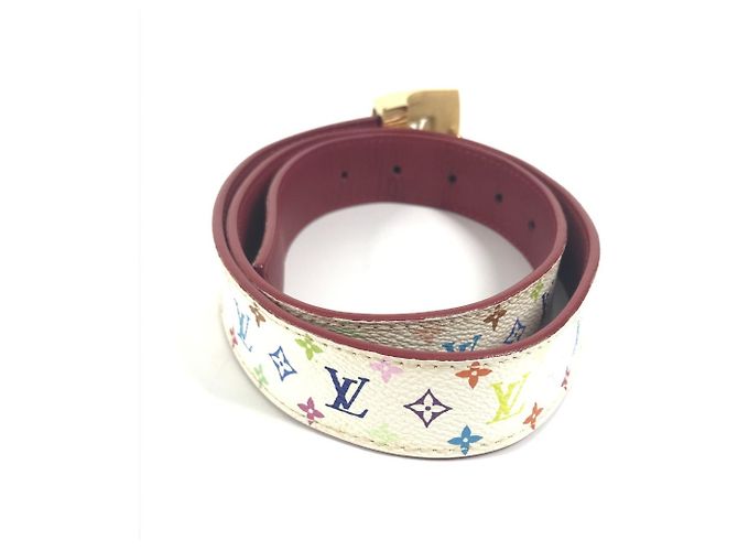 Cintura Monogram Multicolore Louis Vuitton Bianco - vista 2
