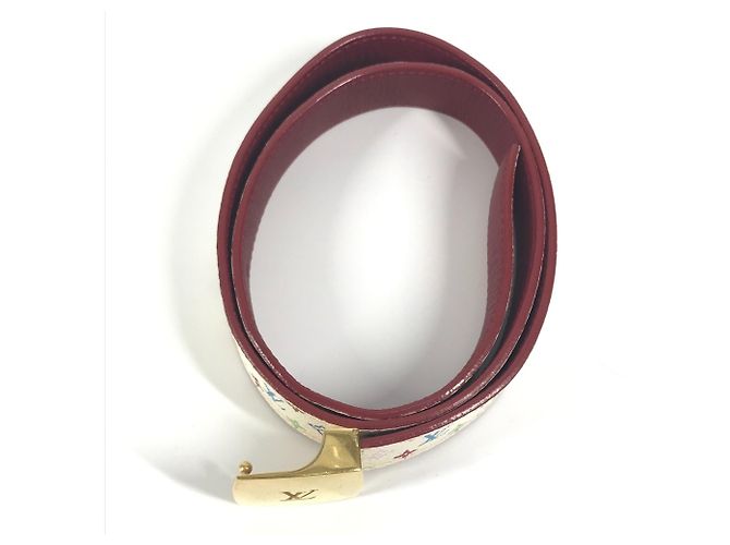 Cintura Monogram Multicolore Louis Vuitton Bianco - vista 5
