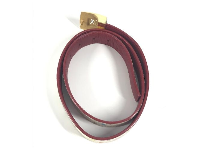 Cintura Monogram Multicolore Louis Vuitton Bianco - vista 6