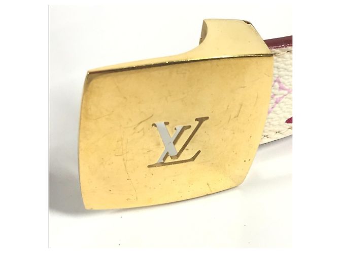 Cintura Monogram Multicolore Louis Vuitton Bianco - vista 7