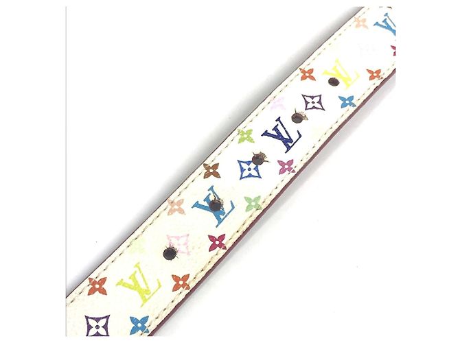 Cintura Monogram Multicolore Louis Vuitton Bianco - vista 9