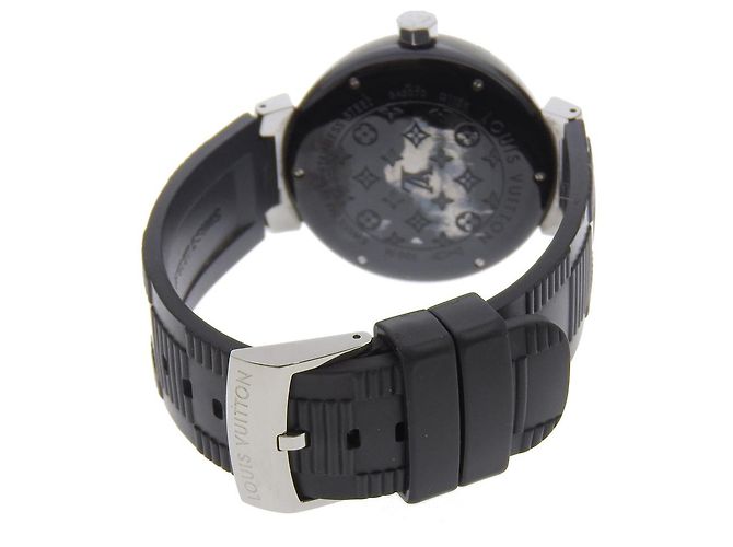 Reloj automático Louis Vuitton Tambour GMT Q113K Negro - vista 5