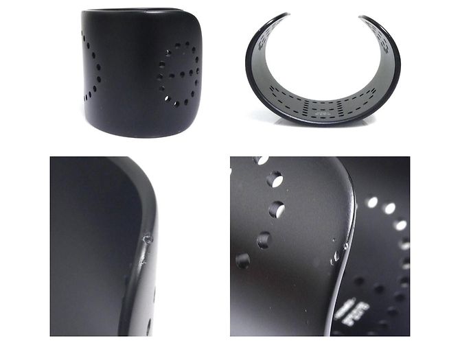 Hermès Schwarzes Aluminium-Bangle-Armband von Hermes - Ansicht 4