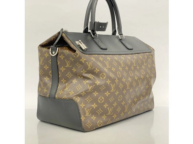 Borsa Boston Monogram Macassar Neo Greenwich di Louis Vuitton Marrone Nero - vista 2