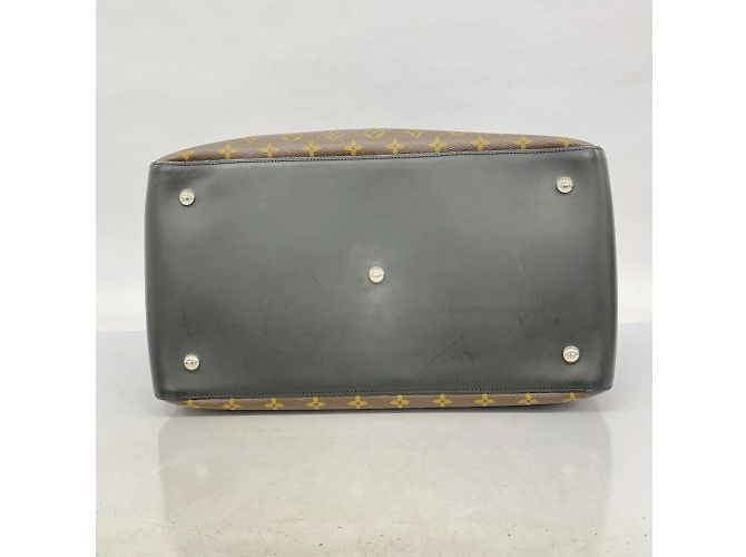 Borsa Boston Monogram Macassar Neo Greenwich di Louis Vuitton Marrone Nero - vista 3